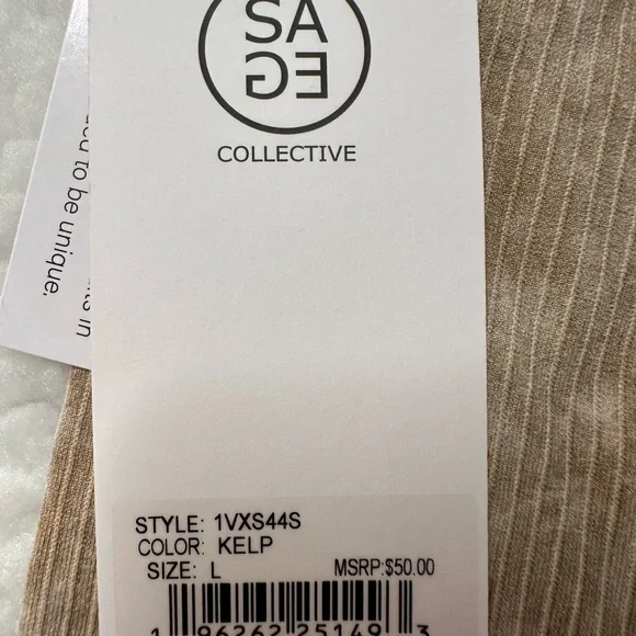 SA Cultivate Tan Ribbed Shorts - Picture 4 of 4